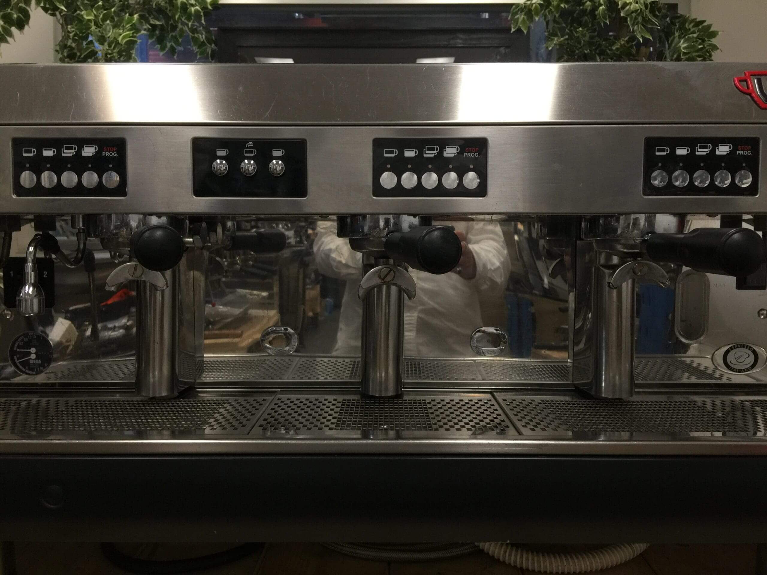 Wega Polaris High Cup Matte - 3 Group Commercial Espresso Machine - Black