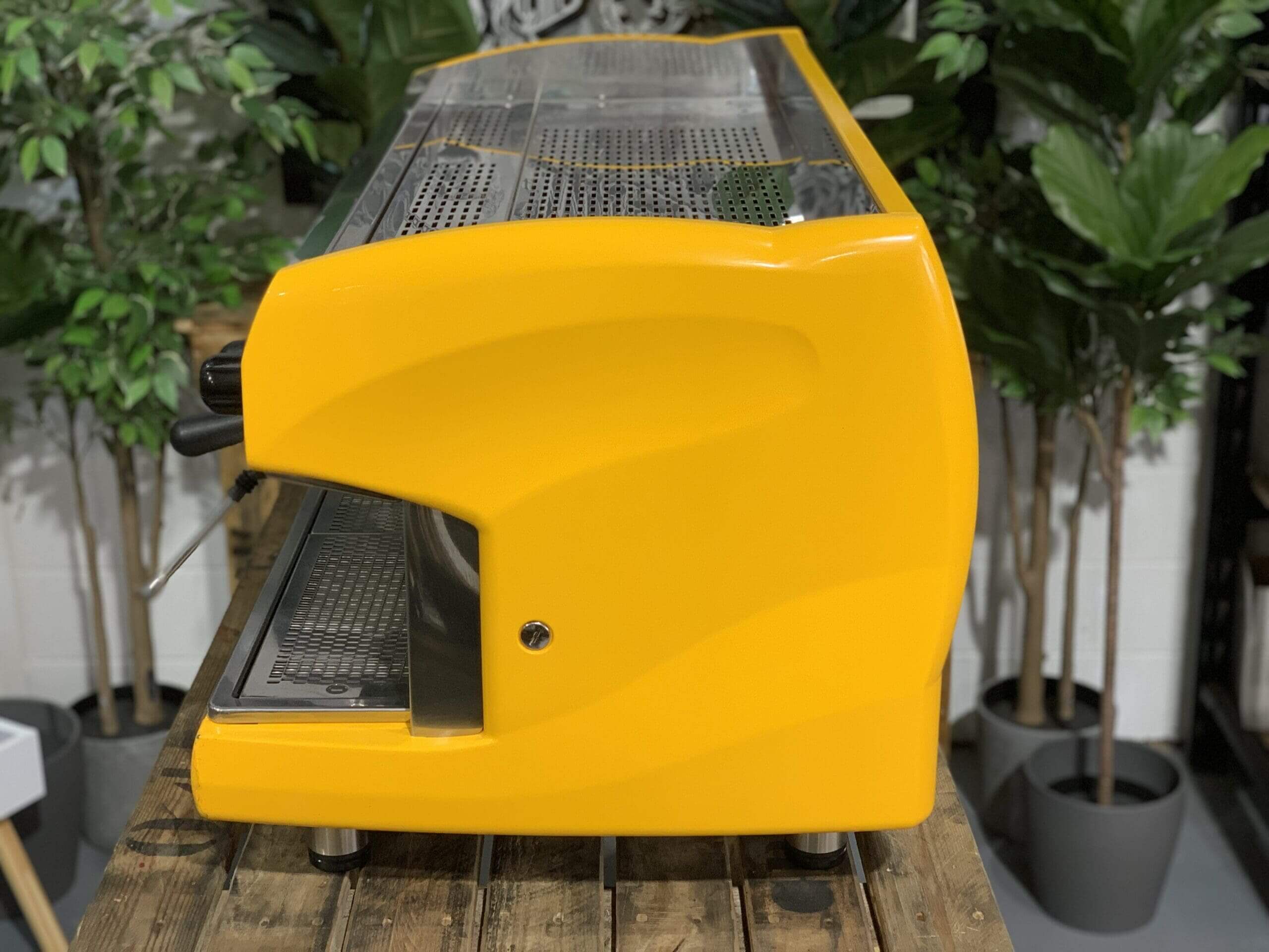 Wega Polaris High Cup - 3 Group Commercial Espresso Machine - Yellow