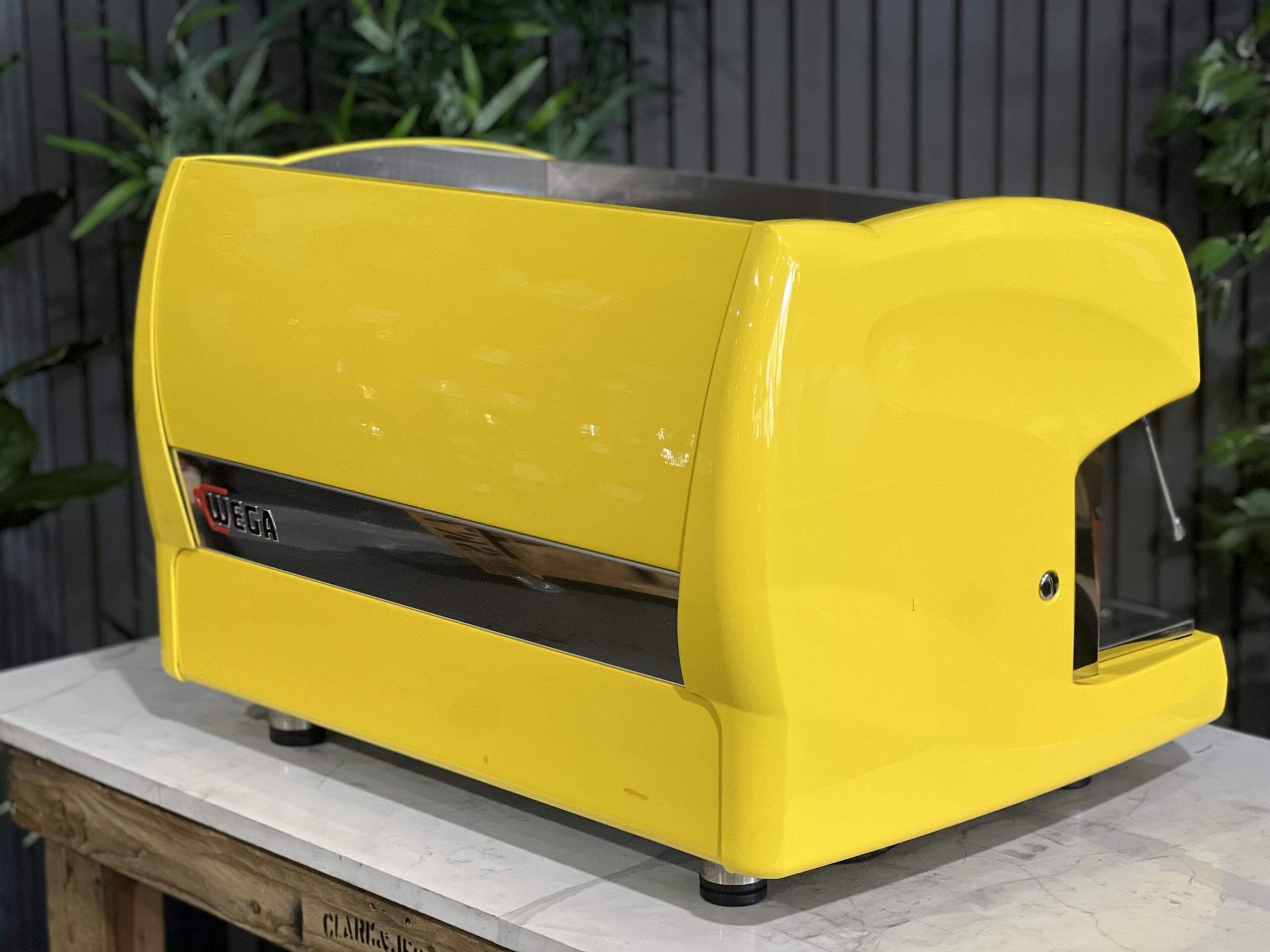 Wega Polaris High Cup - 2 Group Commercial Espresso Machine - Yellow