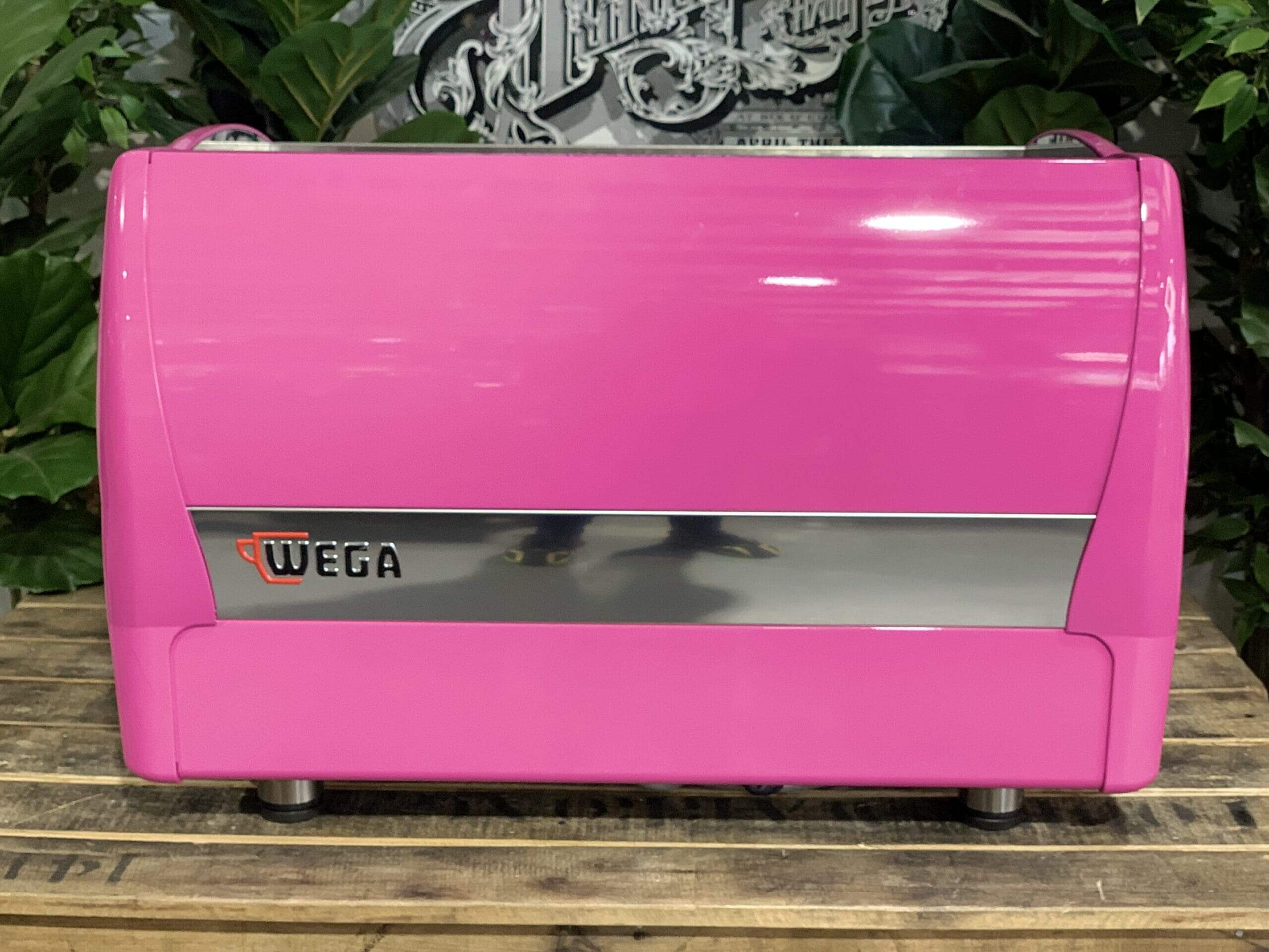 Wega Polaris Low Cup Hot - 2 Group Commercial Espresso Machine - Pink
