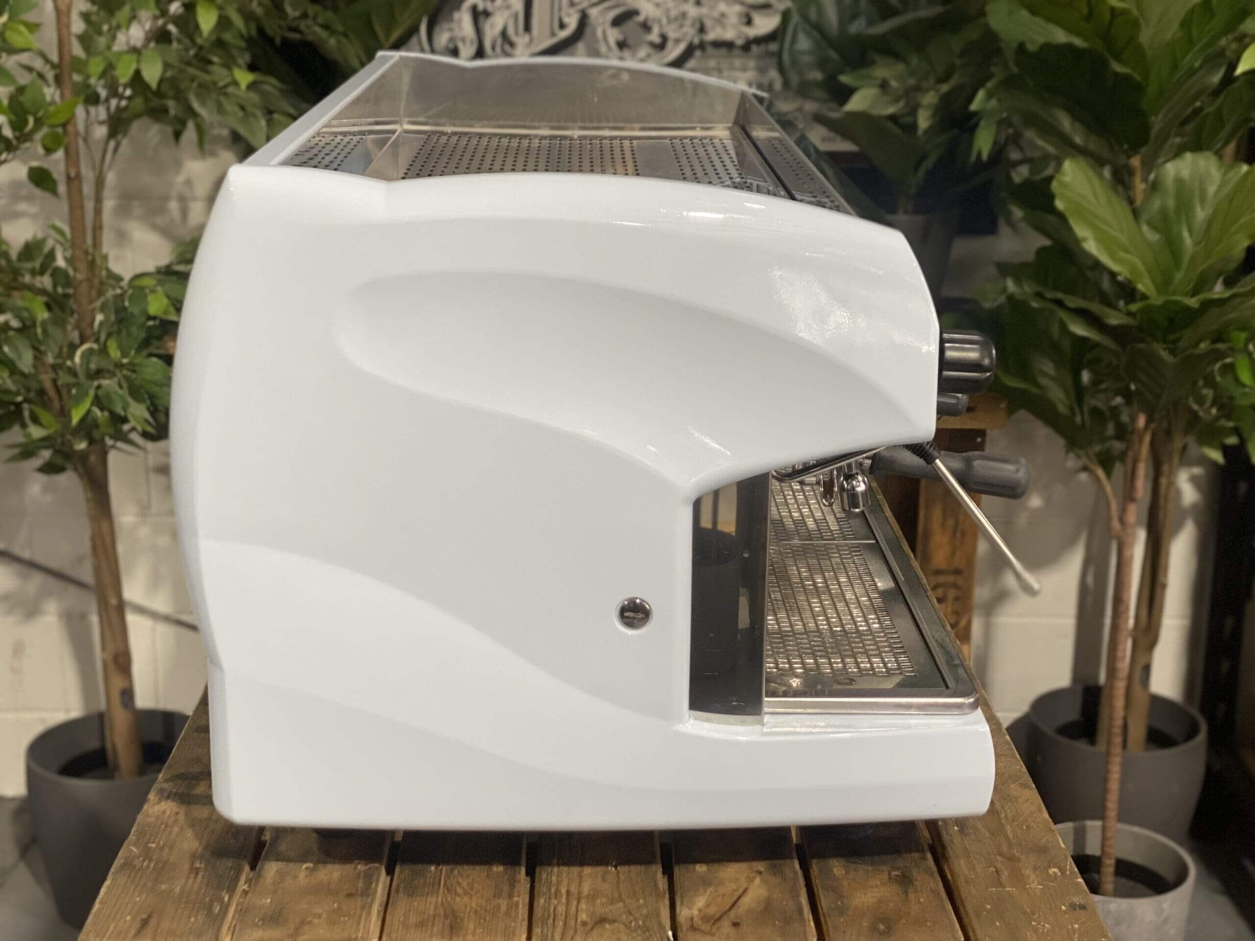 Wega Polaris Low Cup Blue - 3 Group Commercial Espresso Machine - Grey