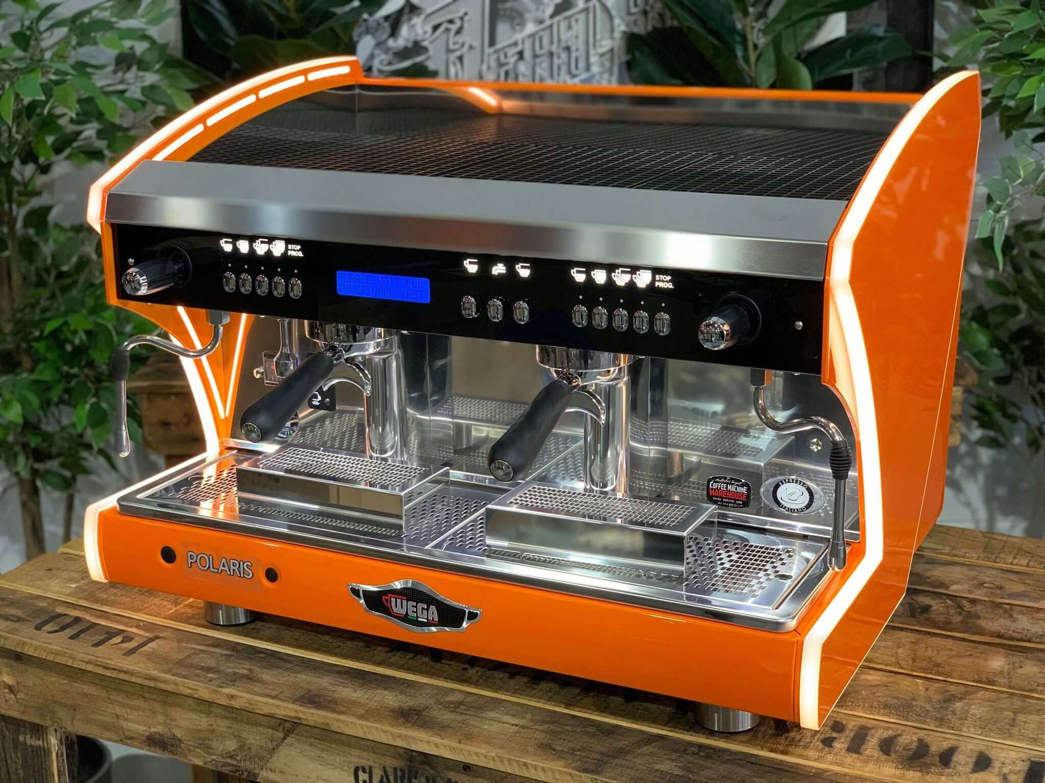 Wega Polaris Tron - 2 Group Commercial Espresso Machine - Orange
