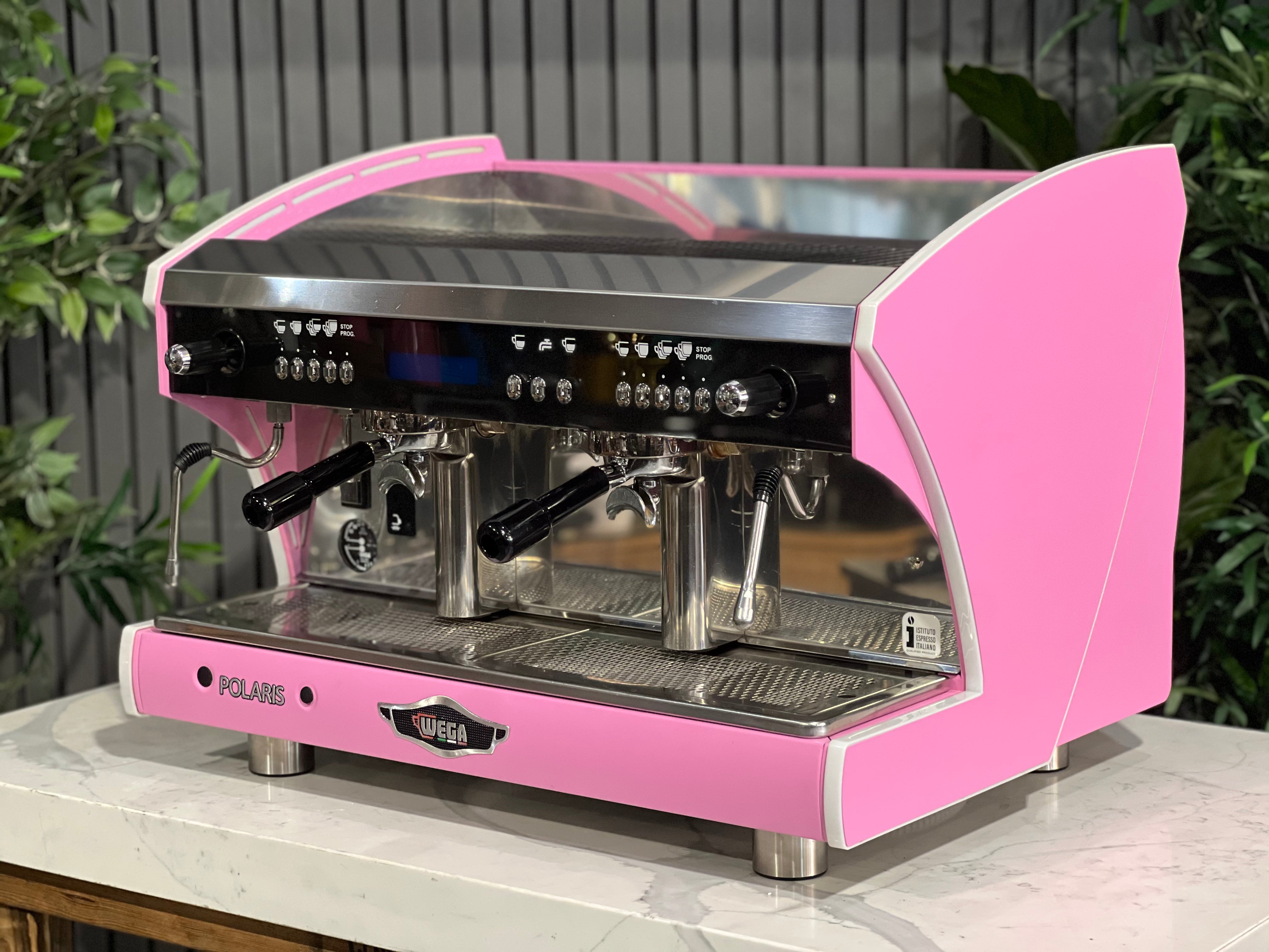 Wega Polaris Tron - 2 Group Commercial Espresso Machine - Pink