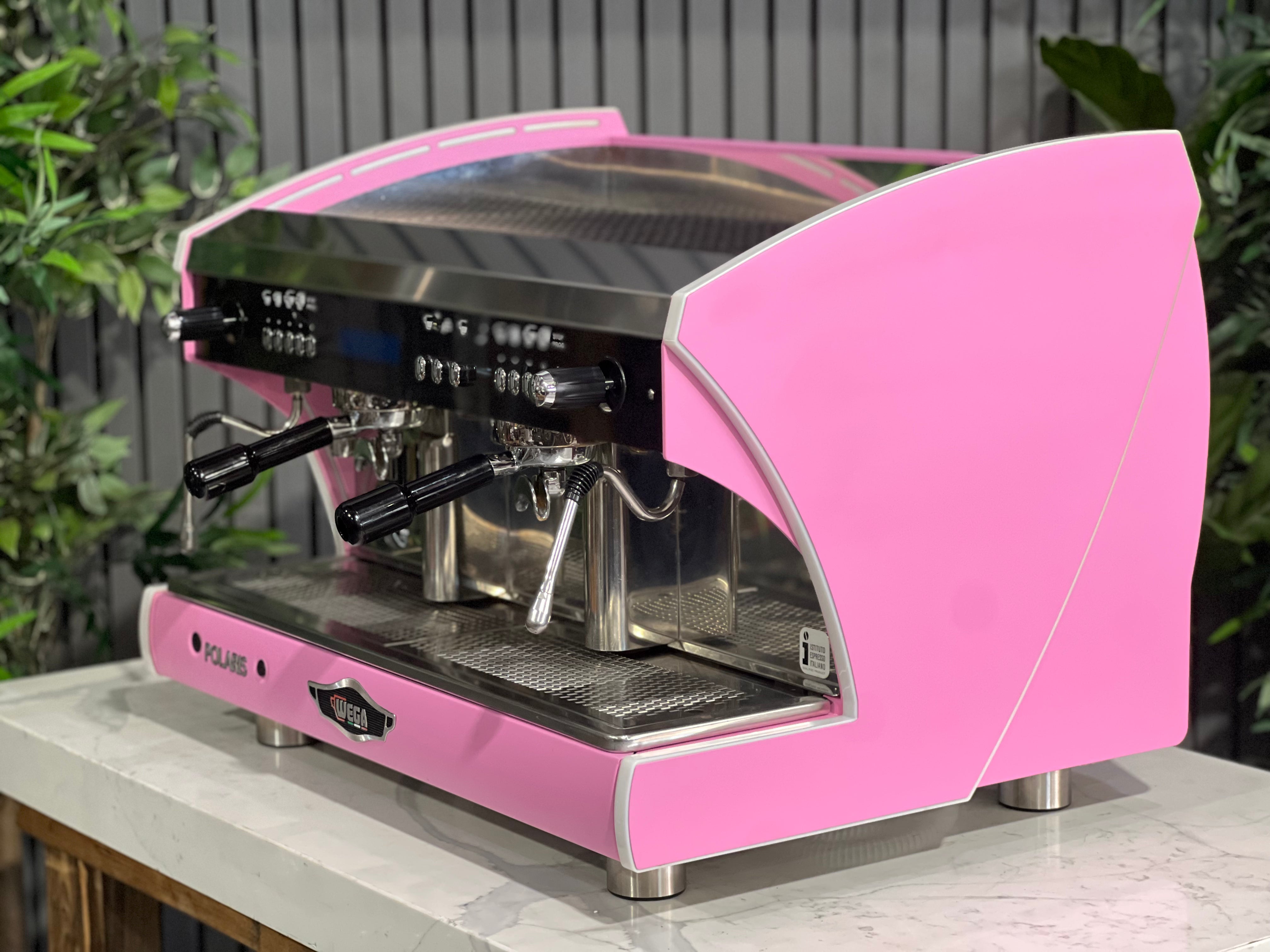 Wega Polaris Tron - 2 Group Commercial Espresso Machine - Pink
