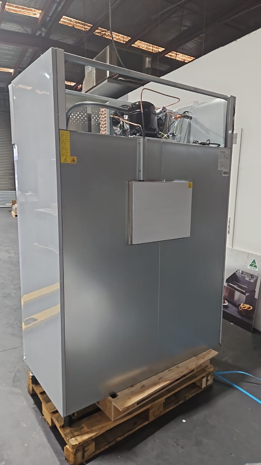 AG 1000 Litre Upright Double Stainless Steel Door Freezer GNX1000BT - Showroom Stock