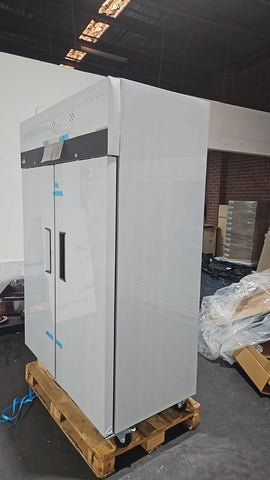 AG 1000 Litre Upright Double Stainless Steel Door Freezer GNX1000BT - Showroom Stock
