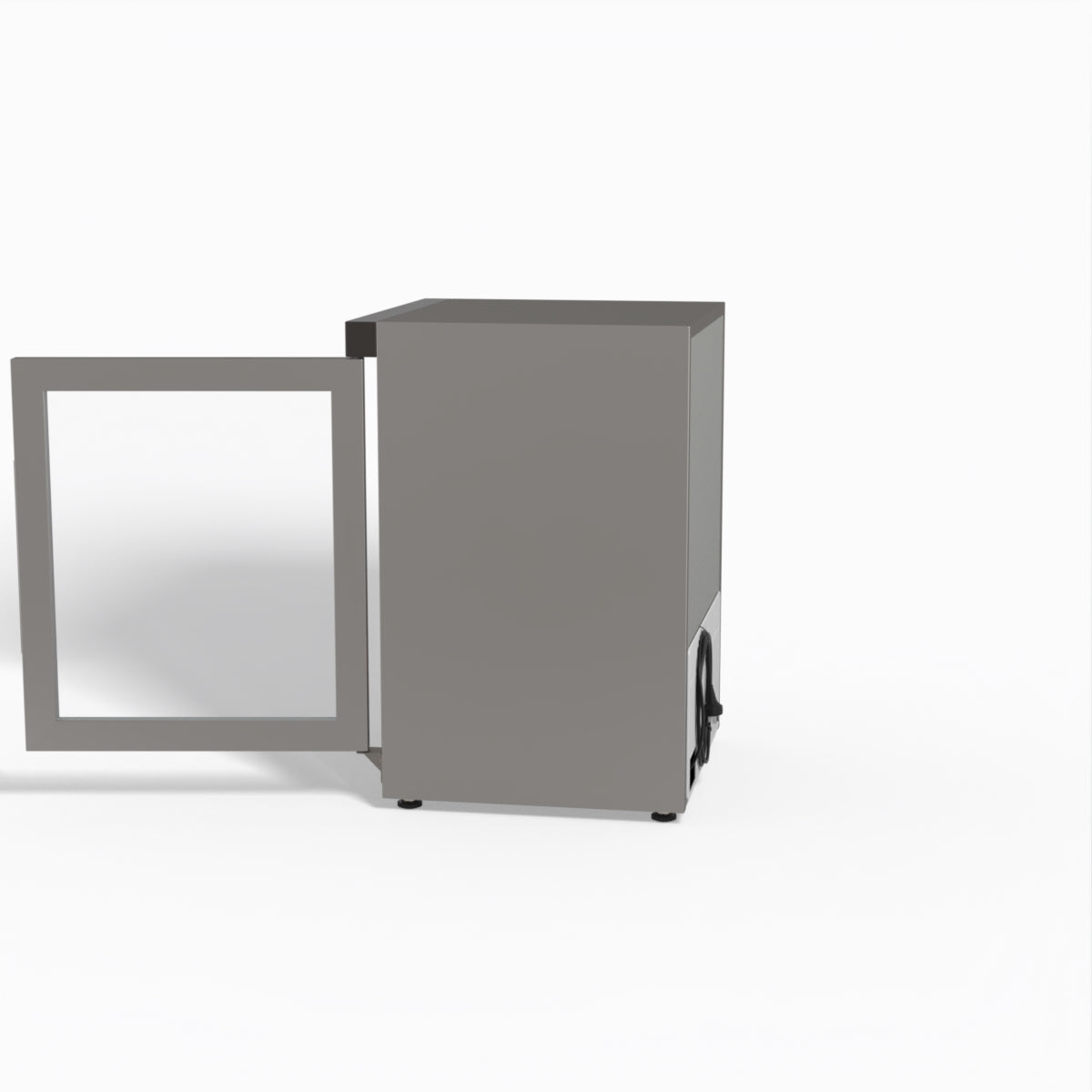FED-X Thermaster Stainless Steel Upright Static Display Freezer XF200SG