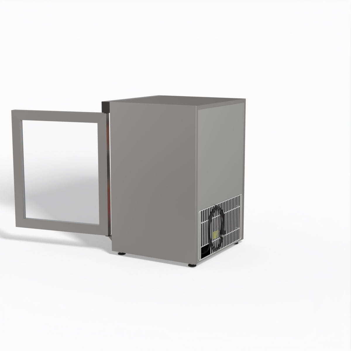 FED-X Thermaster Stainless Steel Upright Static Display Freezer XF200SG