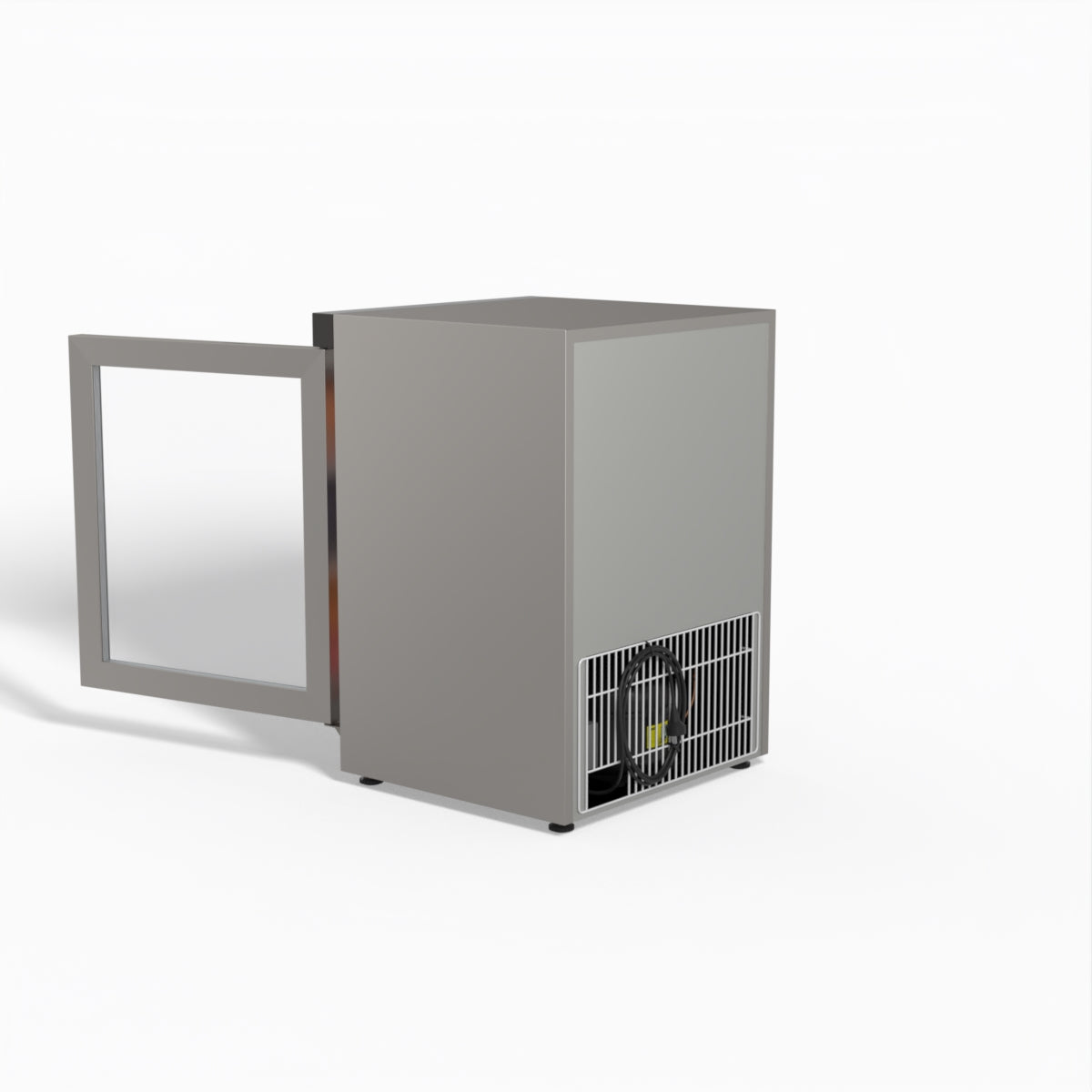 FED-X Thermaster Stainless Steel Upright Static Display Freezer XF200SG