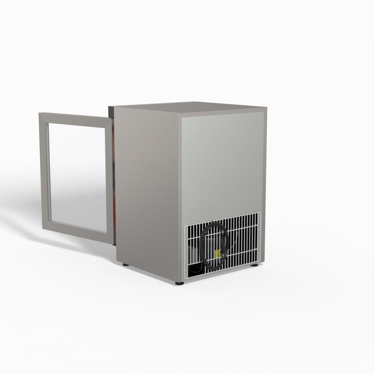 FED-X Thermaster Stainless Steel Upright Static Display Freezer XF200SG