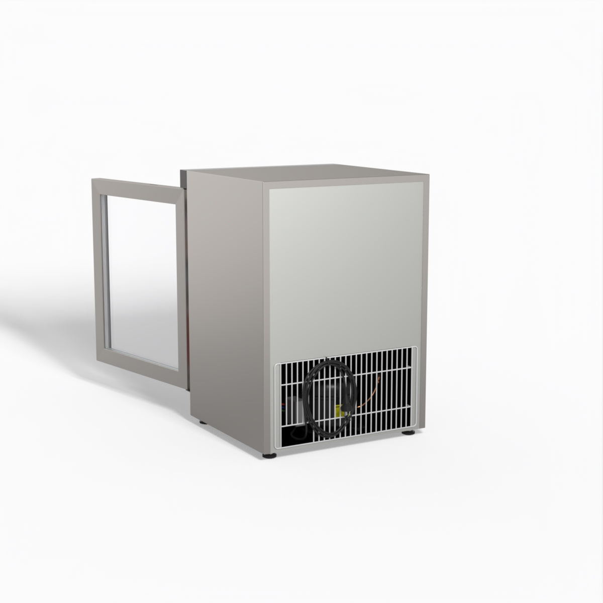 FED-X Thermaster Stainless Steel Upright Static Display Freezer XF200SG