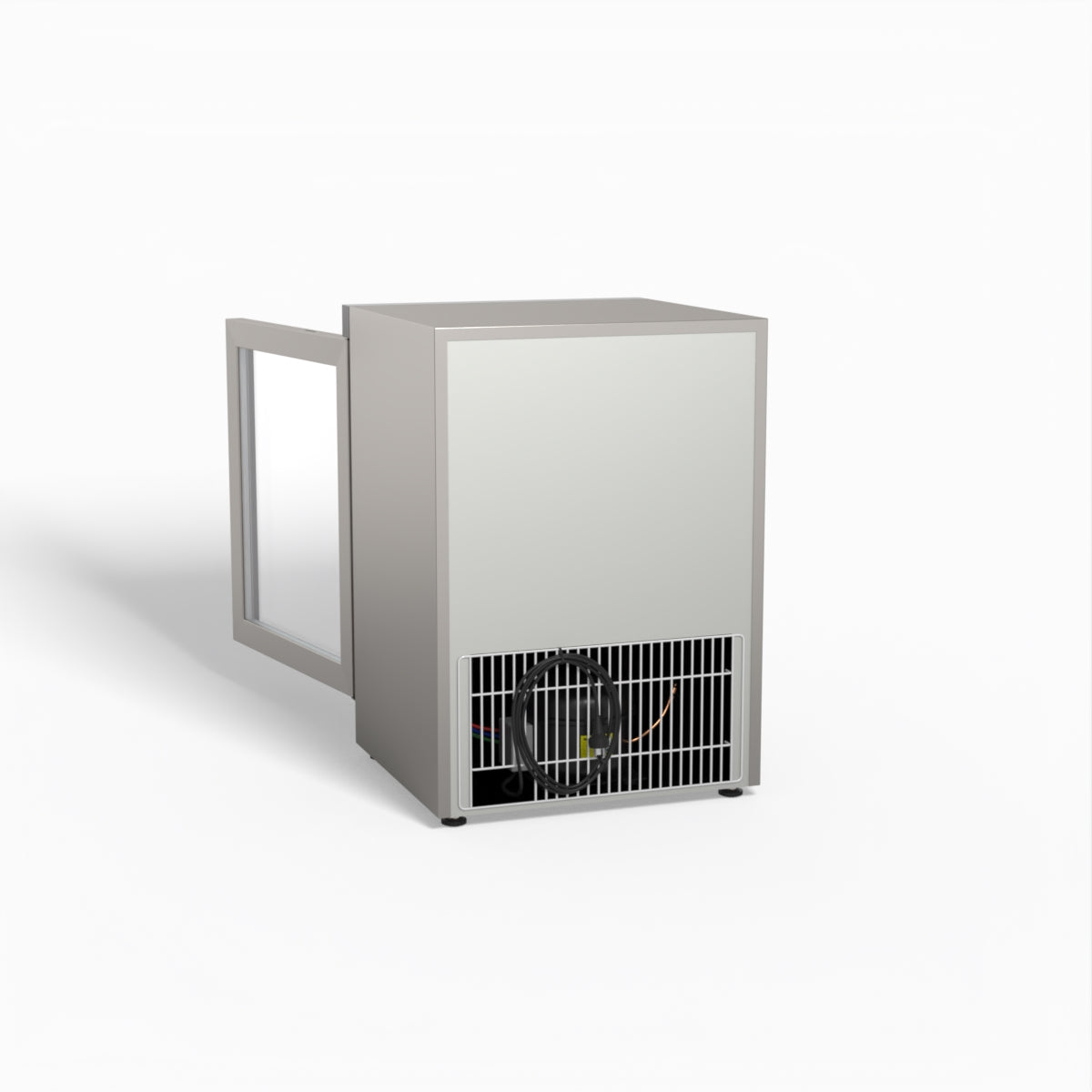FED-X Thermaster Stainless Steel Upright Static Display Freezer XF200SG