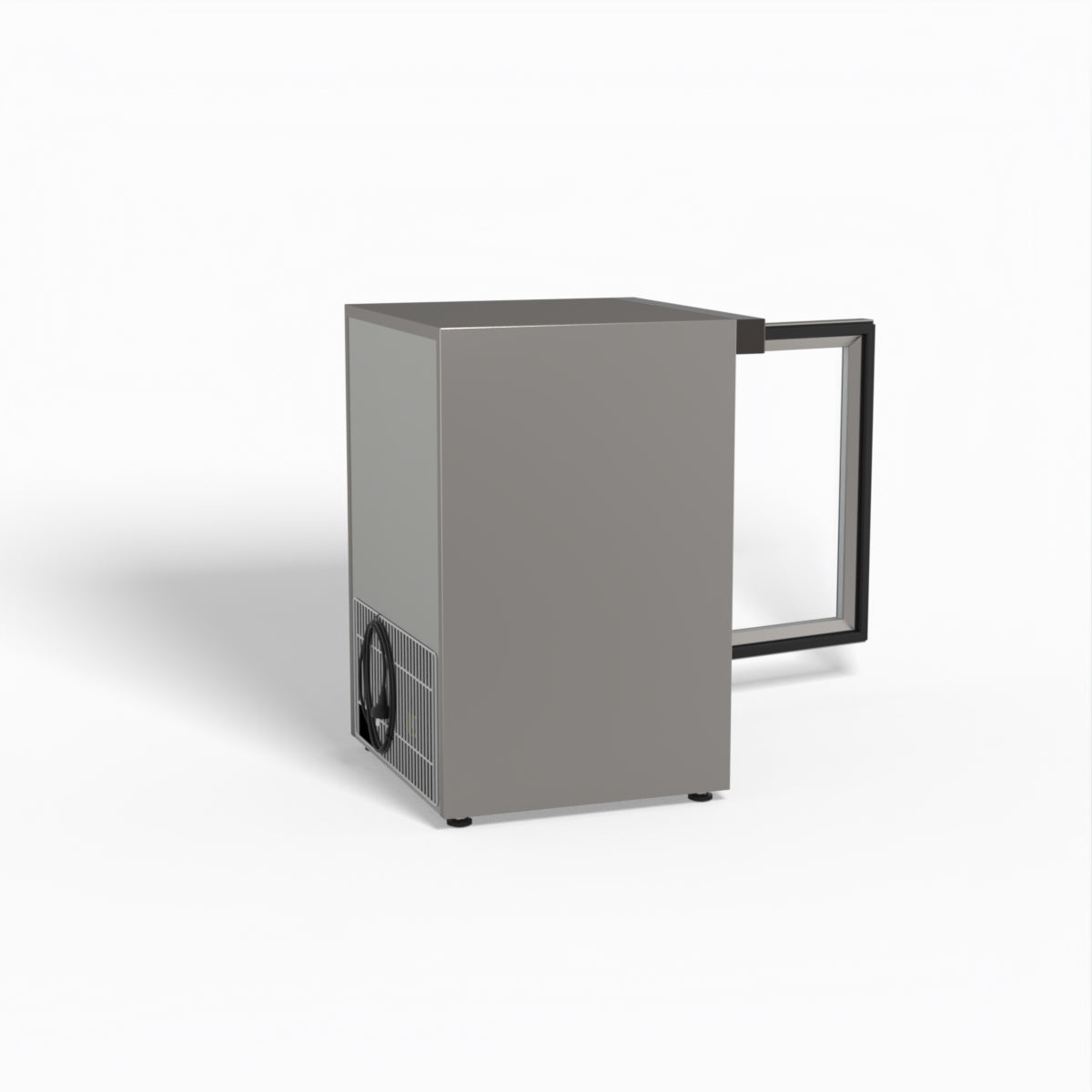 FED-X Thermaster Stainless Steel Upright Static Display Freezer XF200SG