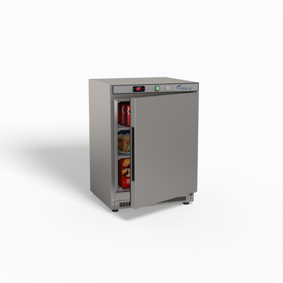 FED-X Thermaster Stainless Steel Uprighht Static Freezer XF200SS