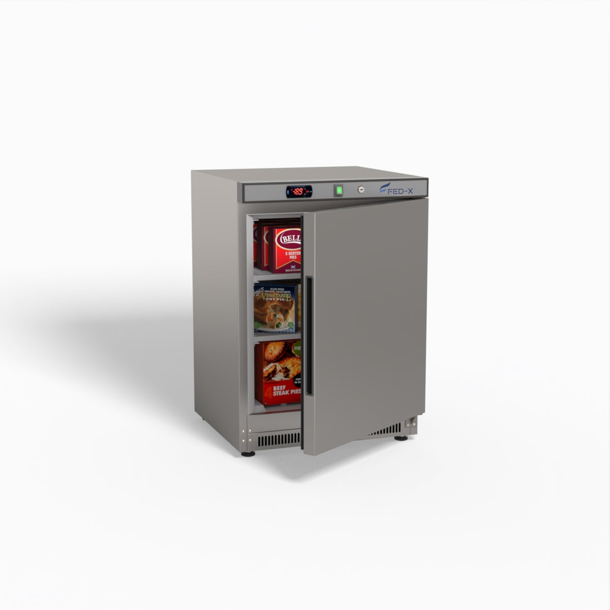 FED-X Thermaster Stainless Steel Uprighht Static Freezer XF200SS