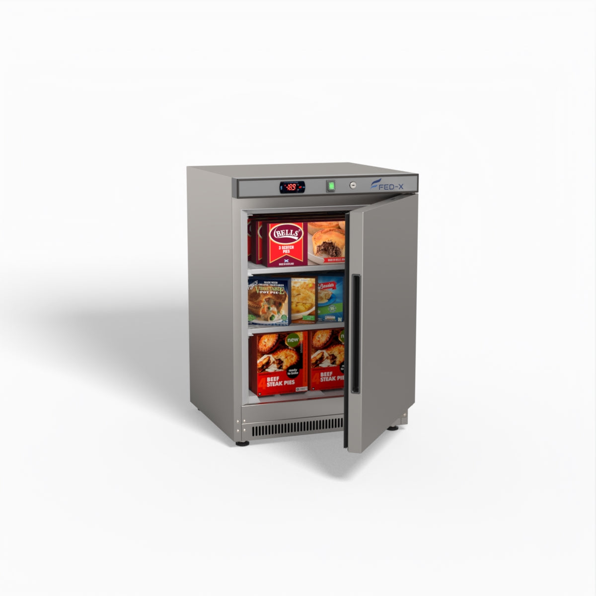 FED-X Thermaster Stainless Steel Uprighht Static Freezer XF200SS