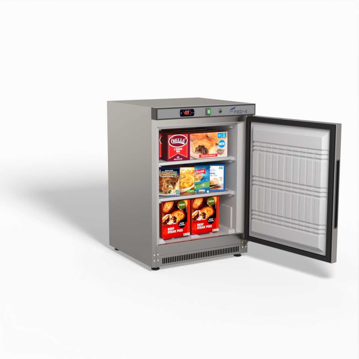 FED-X Thermaster Stainless Steel Uprighht Static Freezer XF200SS