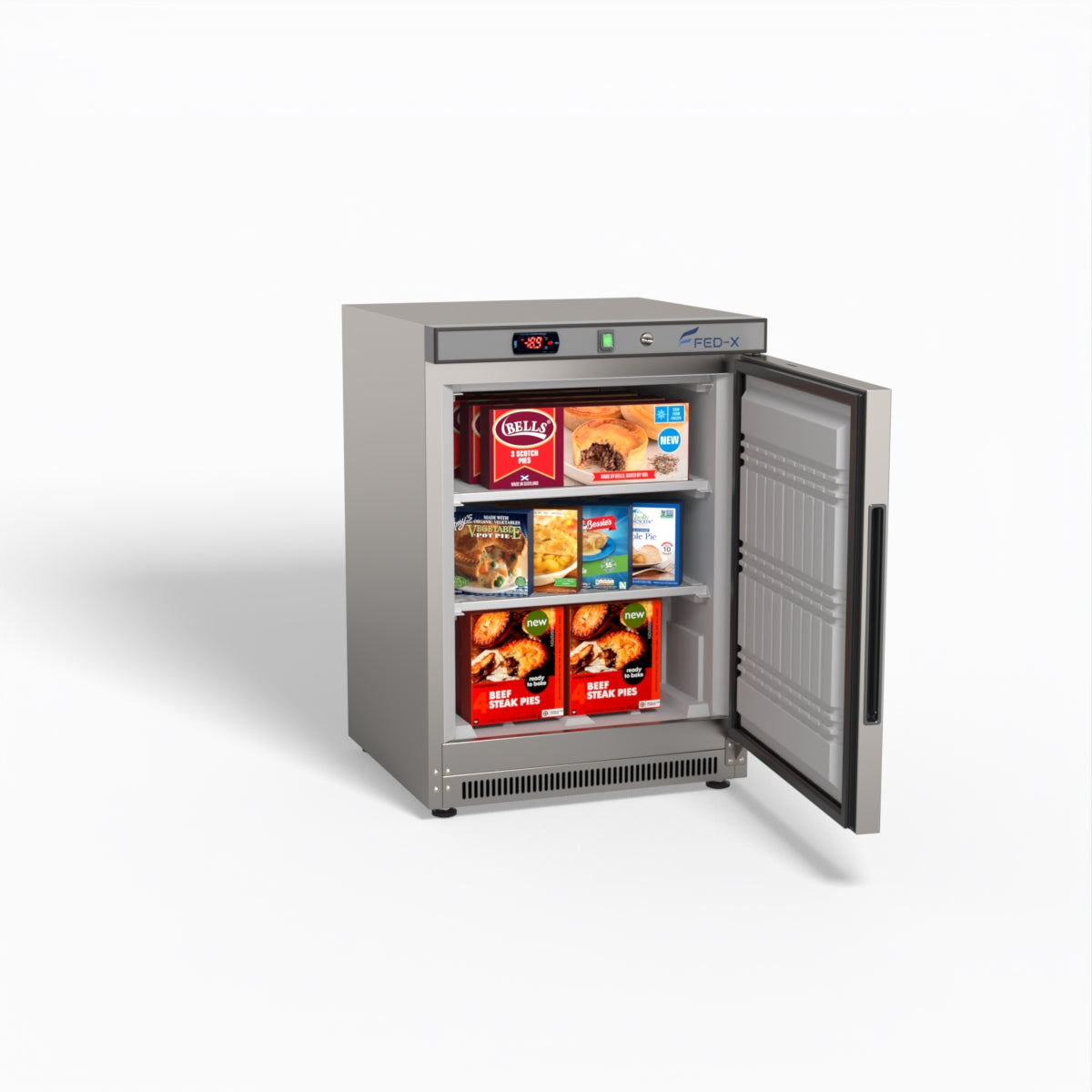 FED-X Thermaster Stainless Steel Uprighht Static Freezer XF200SS