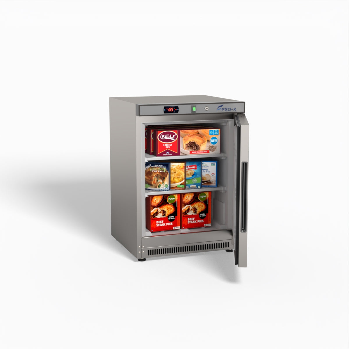 FED-X Thermaster Stainless Steel Uprighht Static Freezer XF200SS