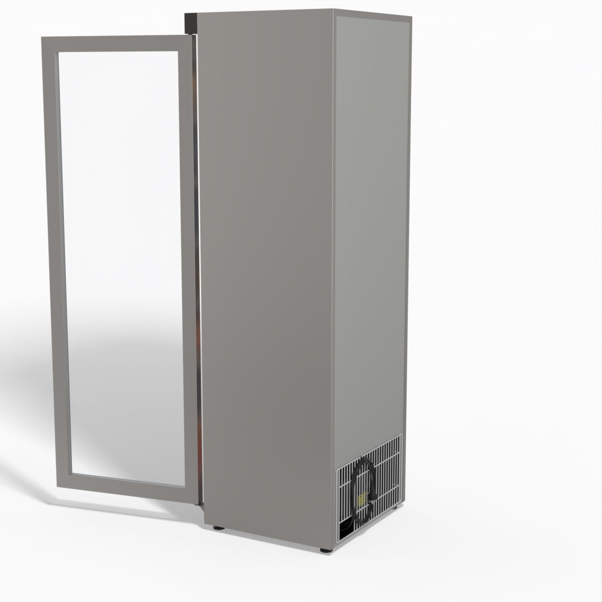 FED-X Thermaster Stainless Steel Upright Static Display Freezer XF400SG