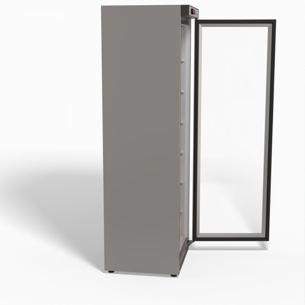 FED-X Thermaster Stainless Steel Upright Static Display Freezer XF400SG