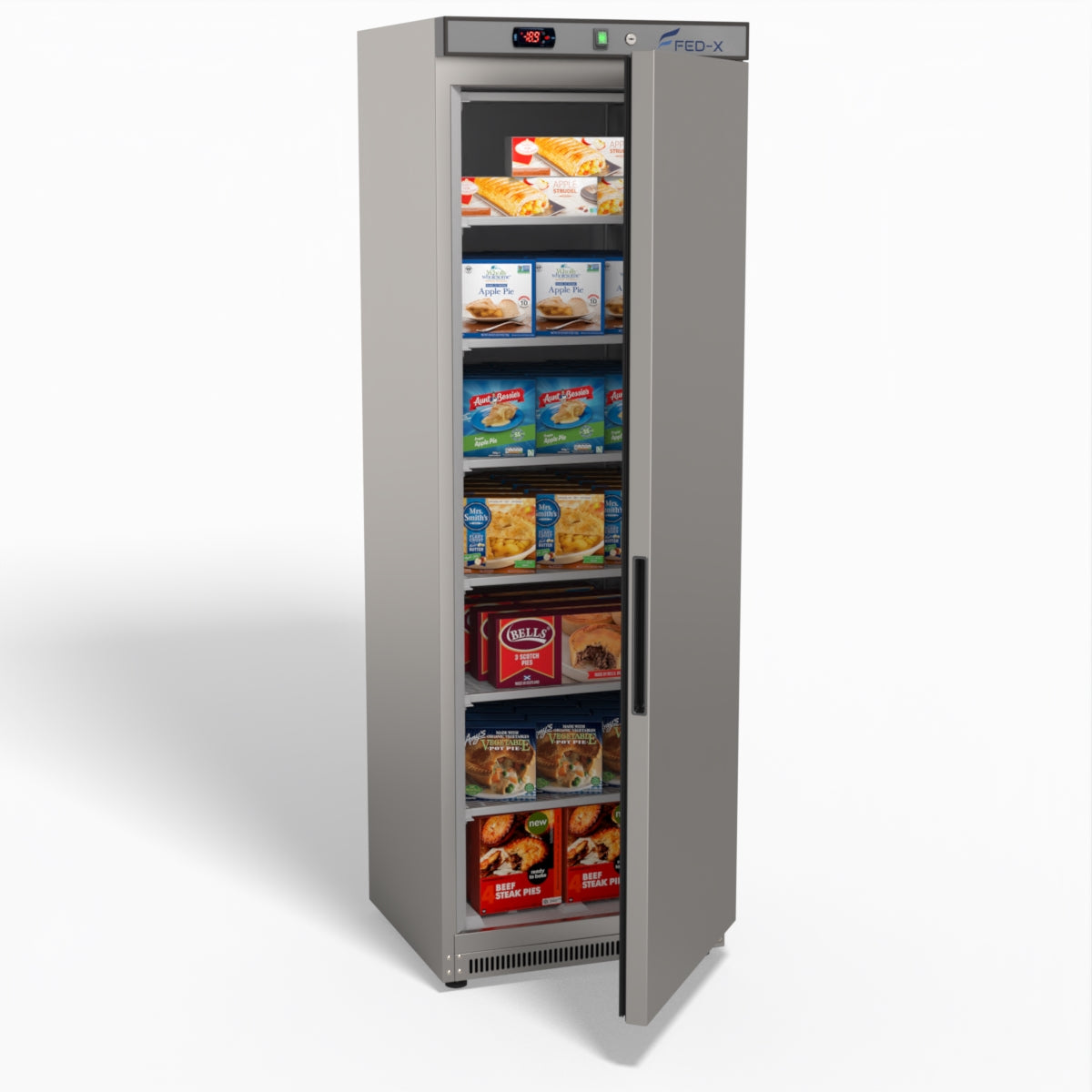 FED-X Thermaster Stainless Steel Upright Static Freezer XF400SS