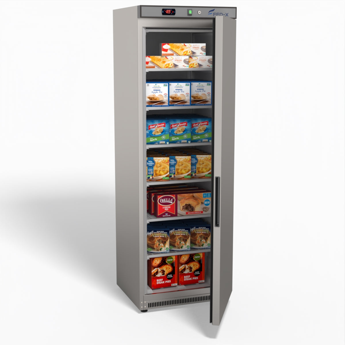 FED-X Thermaster Stainless Steel Upright Static Freezer XF400SS