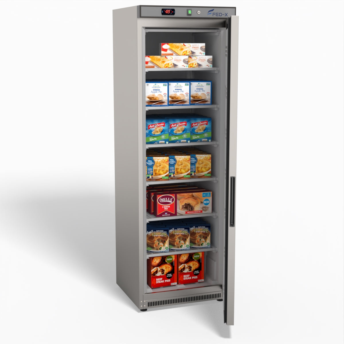 FED-X Thermaster Stainless Steel Upright Static Freezer XF400SS