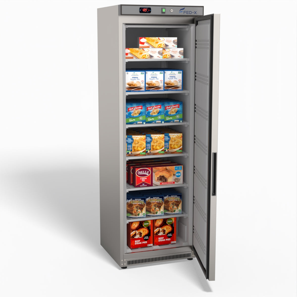 FED-X Thermaster Stainless Steel Upright Static Freezer XF400SS