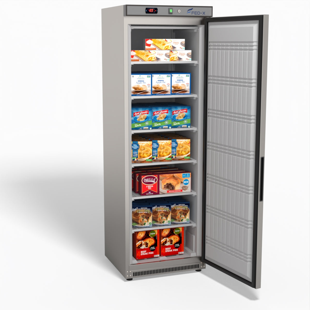 FED-X Thermaster Stainless Steel Upright Static Freezer XF400SS