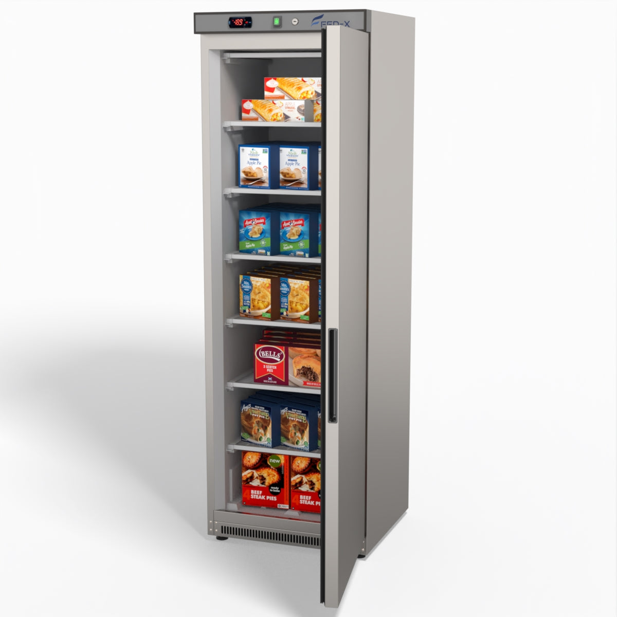 FED-X Thermaster Stainless Steel Upright Static Freezer XF400SS