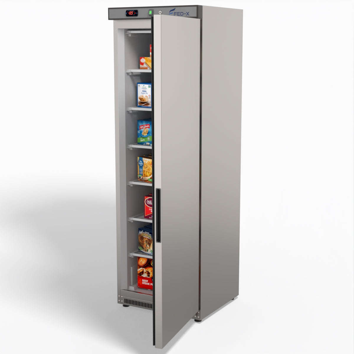 FED-X Thermaster Stainless Steel Upright Static Freezer XF400SS