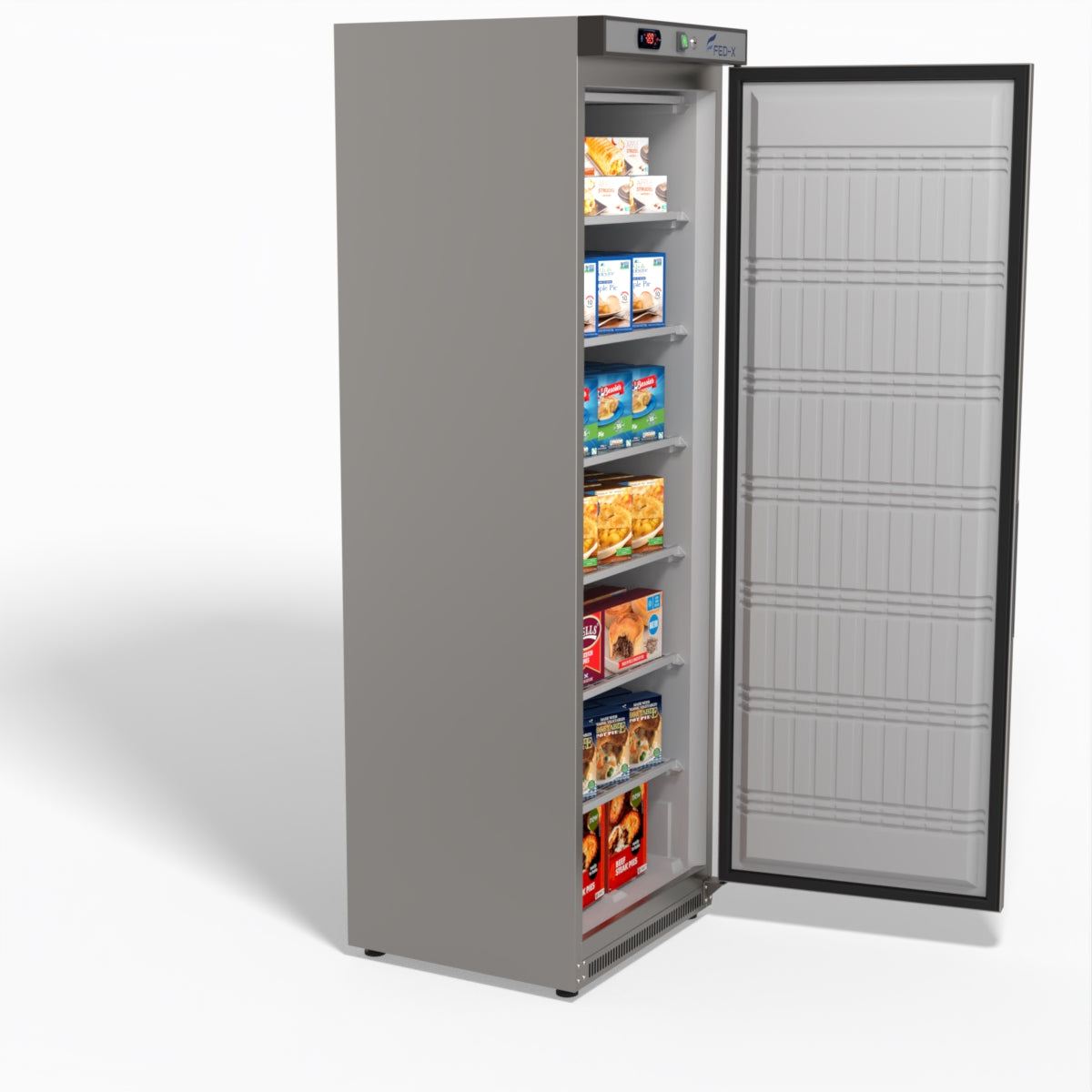 FED-X Thermaster Stainless Steel Upright Static Freezer XF400SS