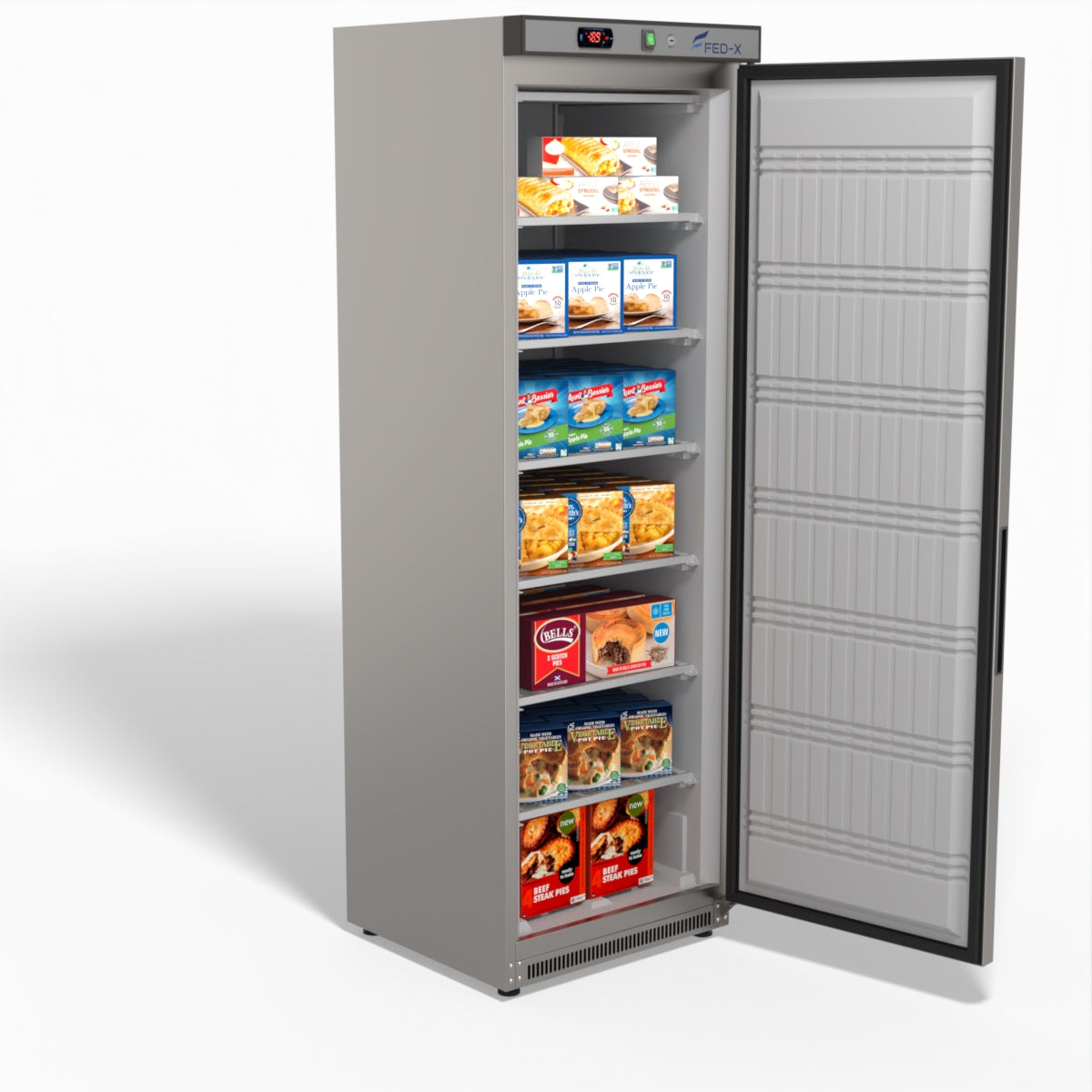 FED-X Thermaster Stainless Steel Upright Static Freezer XF400SS