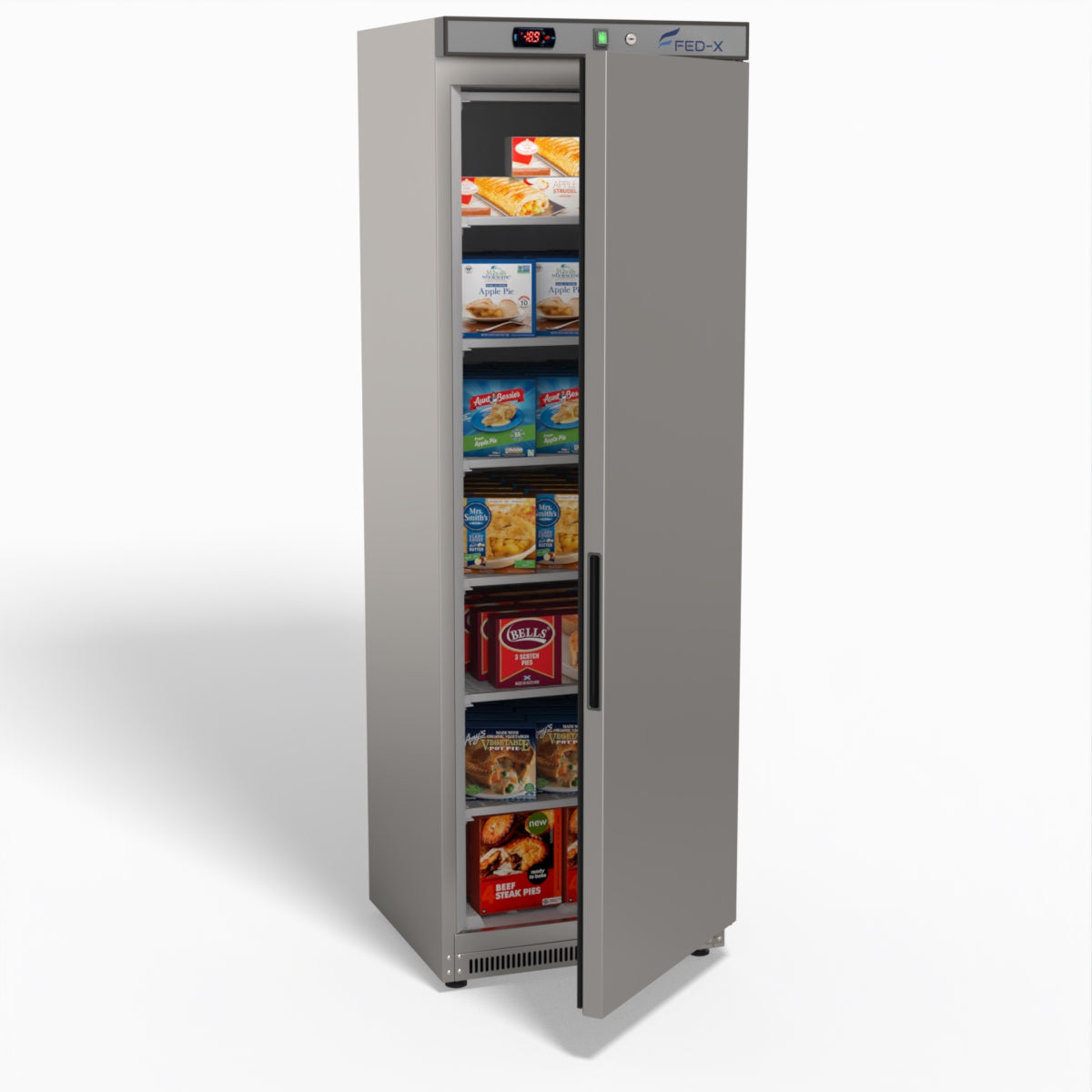 FED-X Thermaster Stainless Steel Upright Static Freezer XF400SS