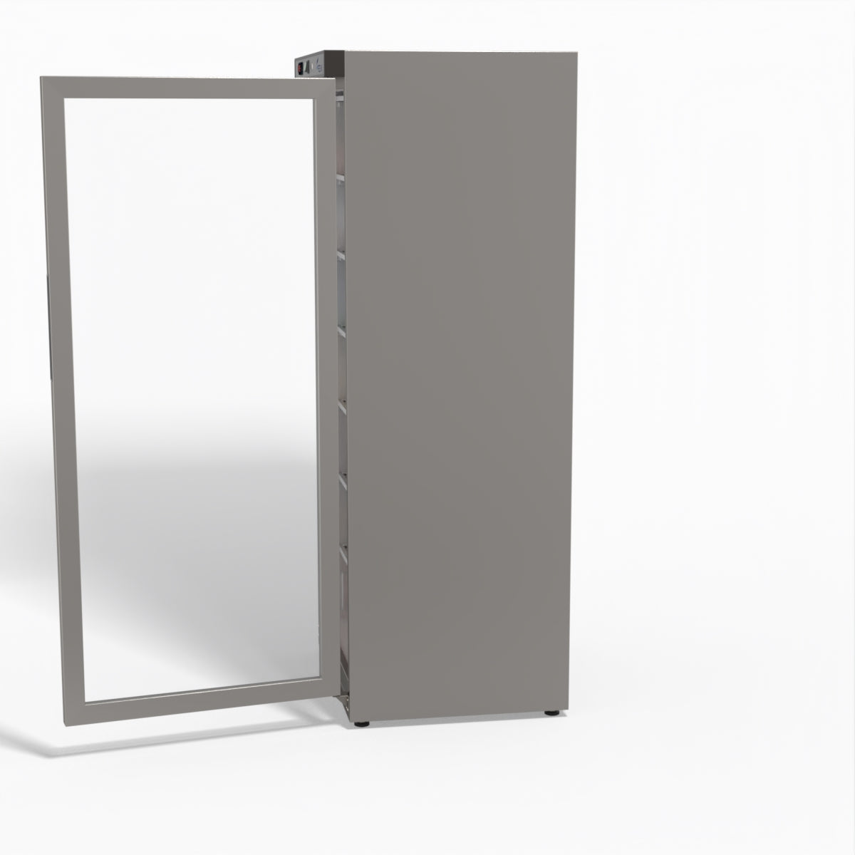 FED-X Thermaster Stainless Steel Upright Static Display Freezer XF600SG