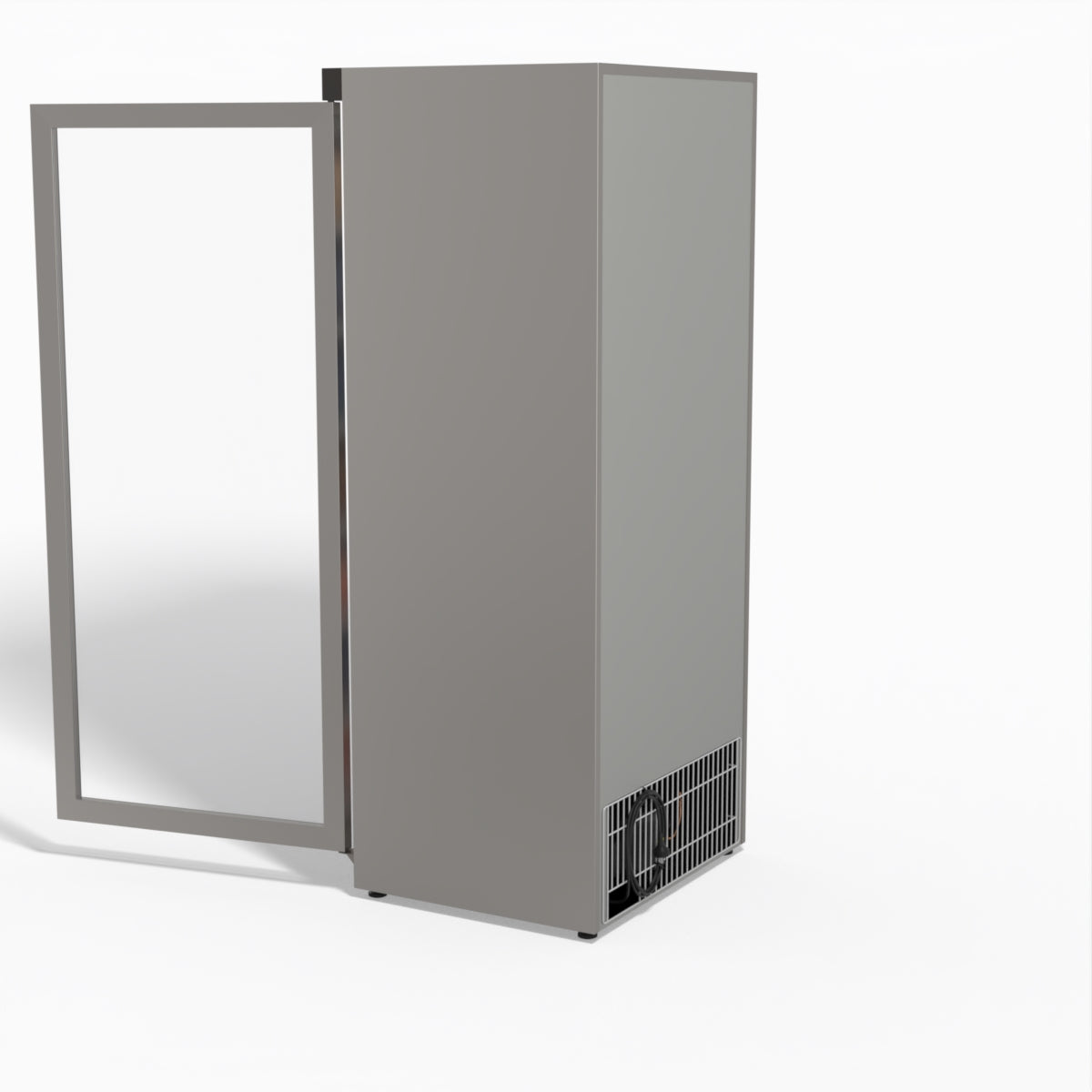 FED-X Thermaster Stainless Steel Upright Static Display Freezer XF600SG