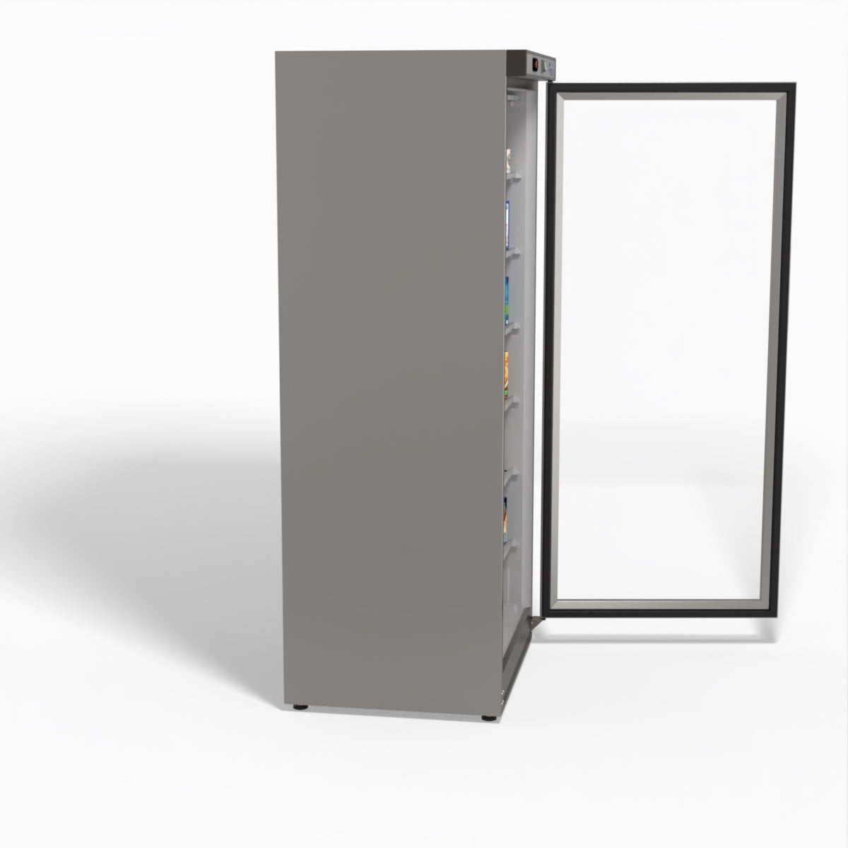 FED-X Thermaster Stainless Steel Upright Static Display Freezer XF600SG