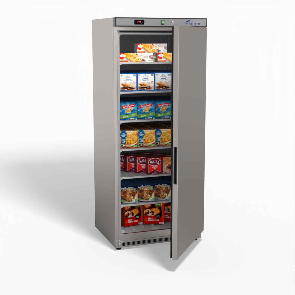 FED-X Thermaster Stainless Steel Uprighht Static Freezer XF600SS