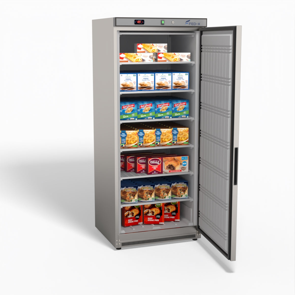 FED-X Thermaster Stainless Steel Uprighht Static Freezer XF600SS