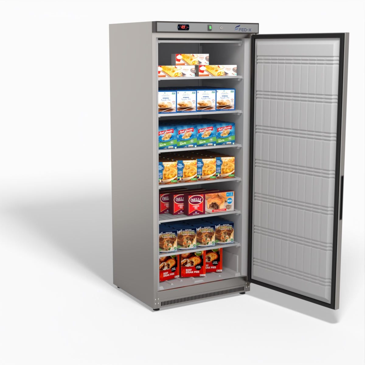 FED-X Thermaster Stainless Steel Uprighht Static Freezer XF600SS