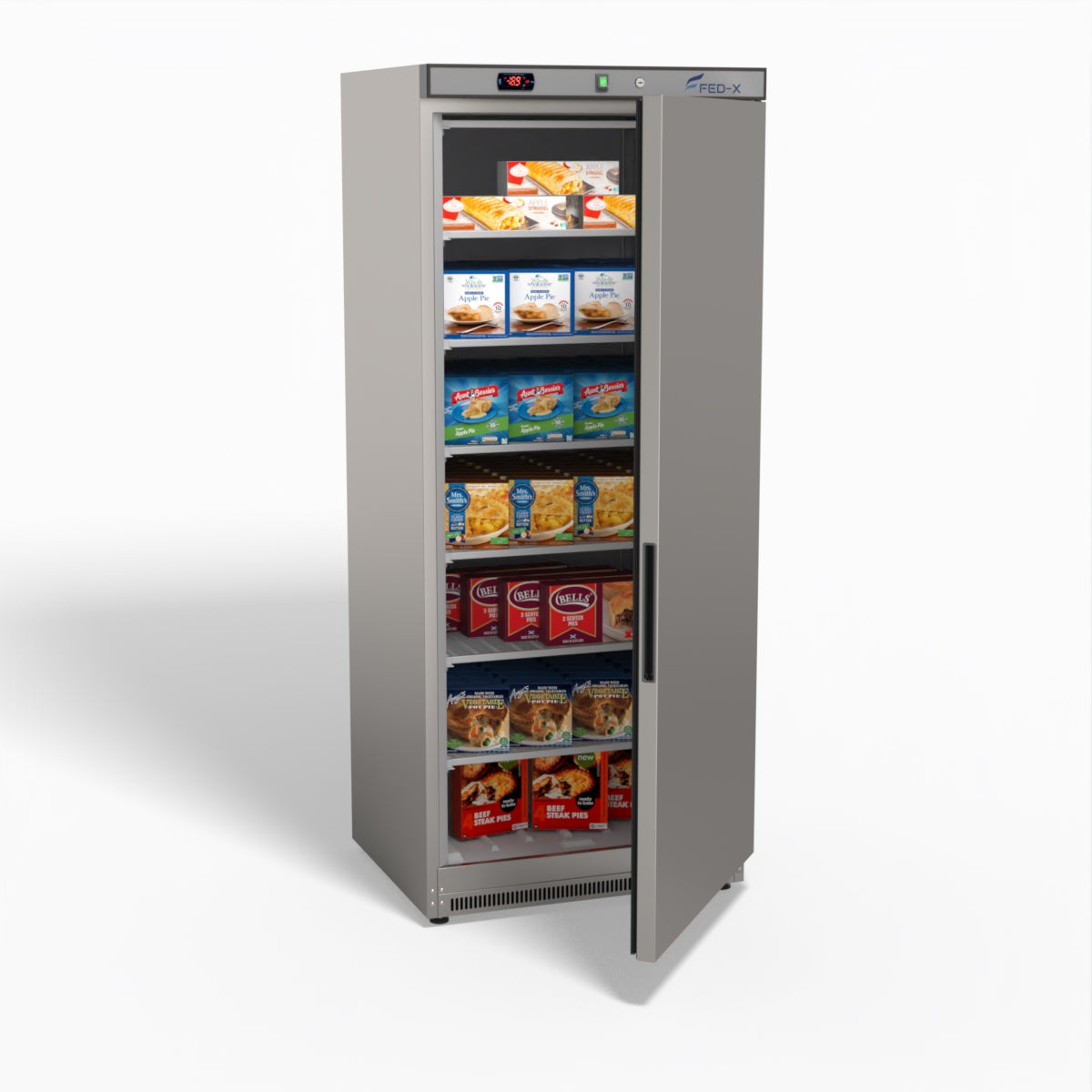FED-X Thermaster Stainless Steel Uprighht Static Freezer XF600SS
