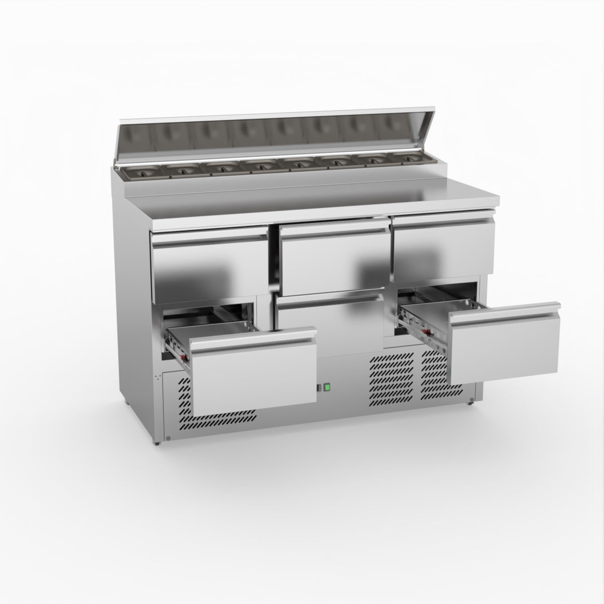 FED-X Six Drawer Salad Prep Fridge XGNS1300D-6D