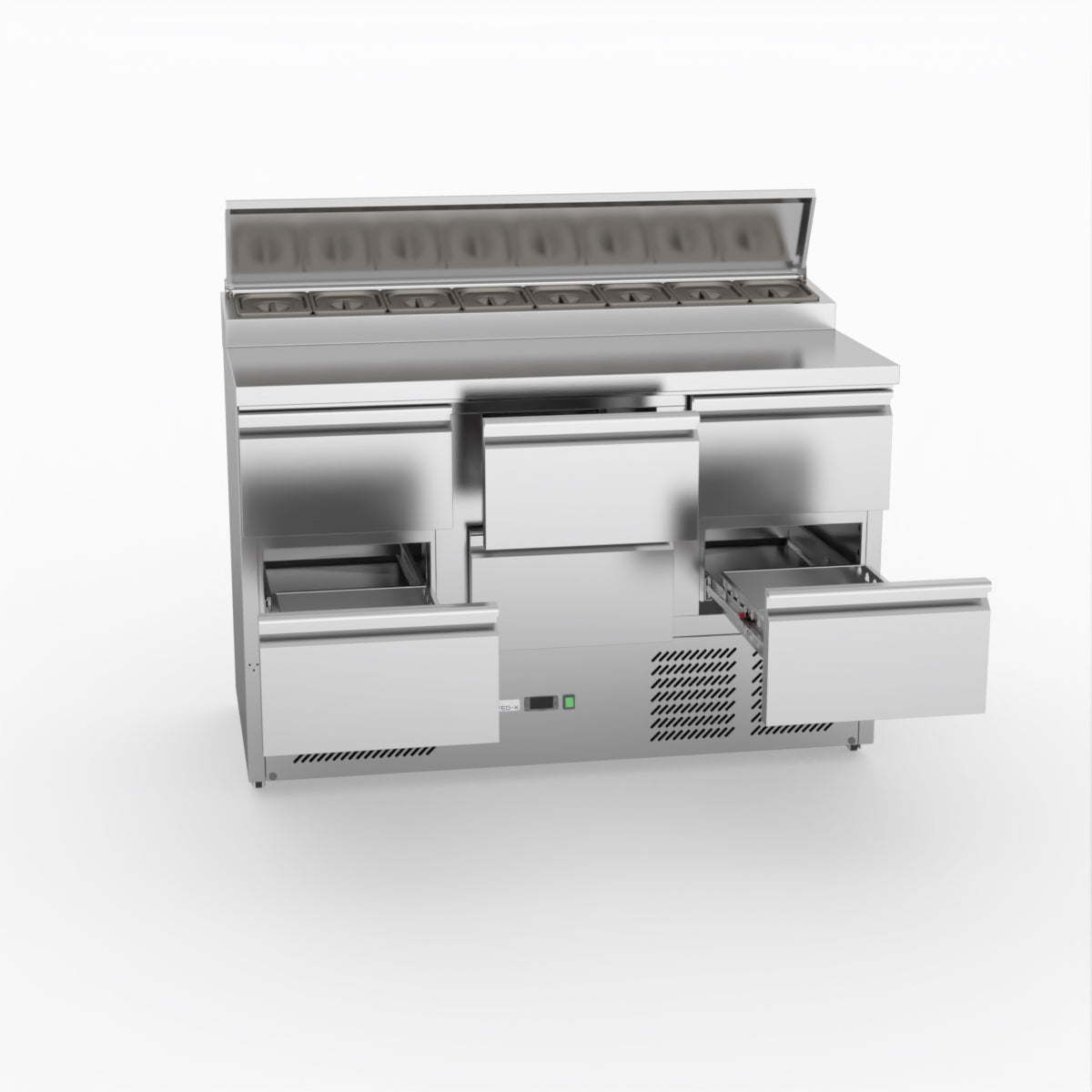 FED-X Six Drawer Salad Prep Fridge XGNS1300D-6D
