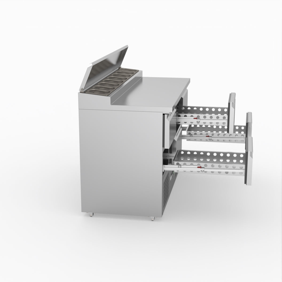 FED-X Six Drawer Salad Prep Fridge XGNS1300D-6D