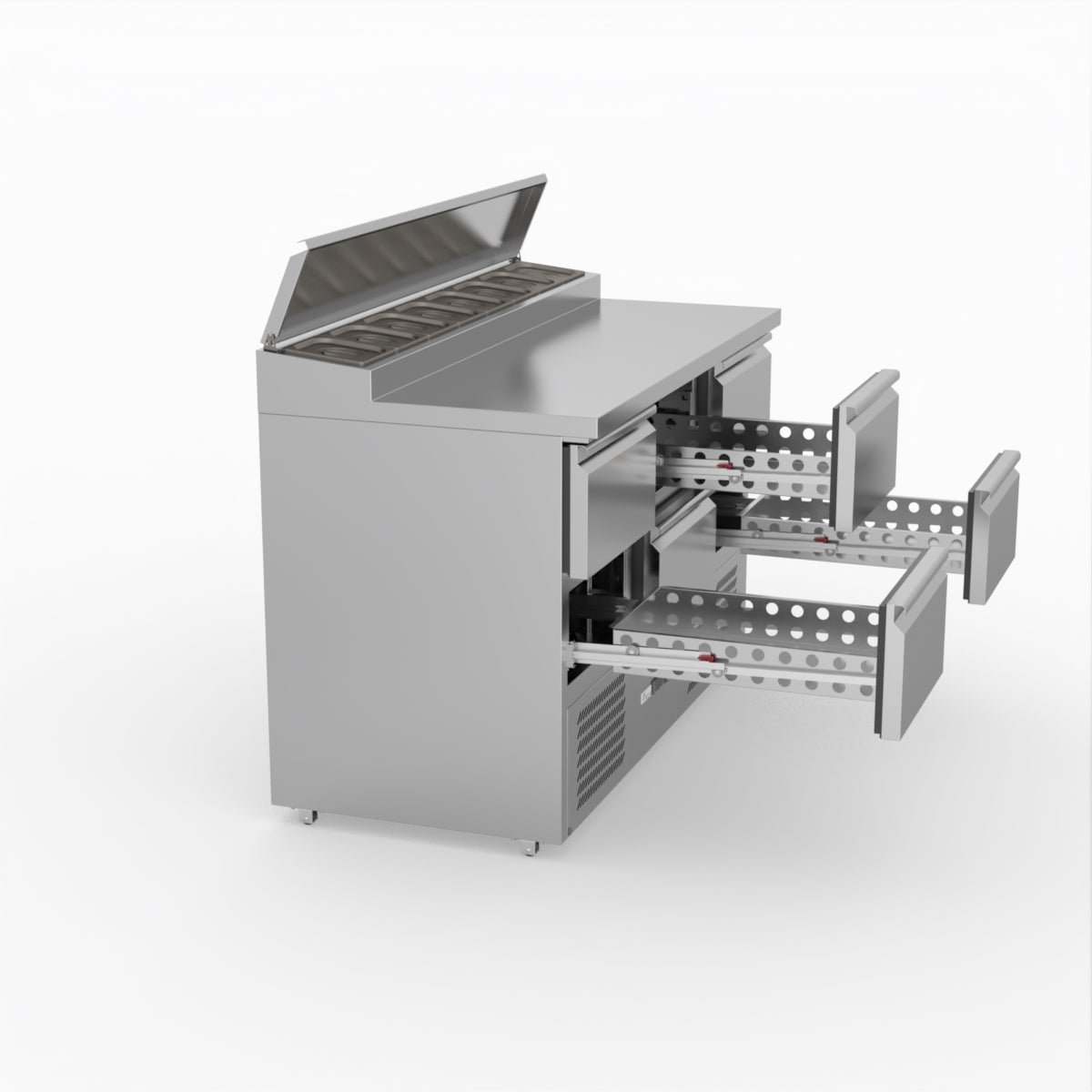 FED-X Six Drawer Salad Prep Fridge XGNS1300D-6D