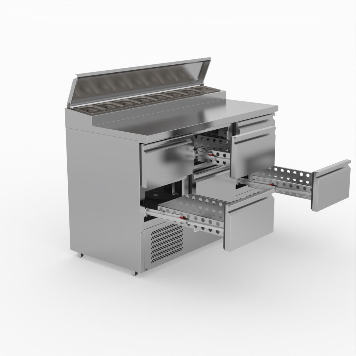 FED-X Six Drawer Salad Prep Fridge XGNS1300D-6D