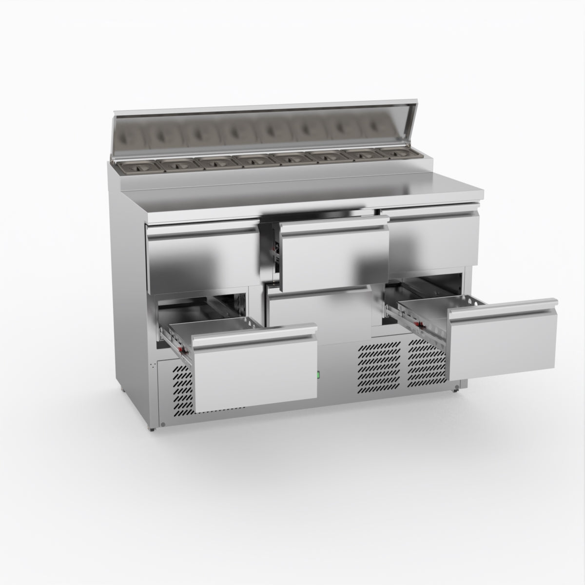 FED-X Six Drawer Salad Prep Fridge XGNS1300D-6D