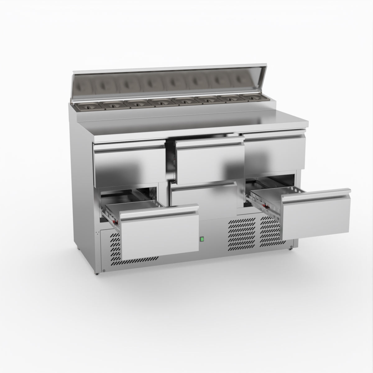 FED-X Six Drawer Salad Prep Fridge XGNS1300D-6D
