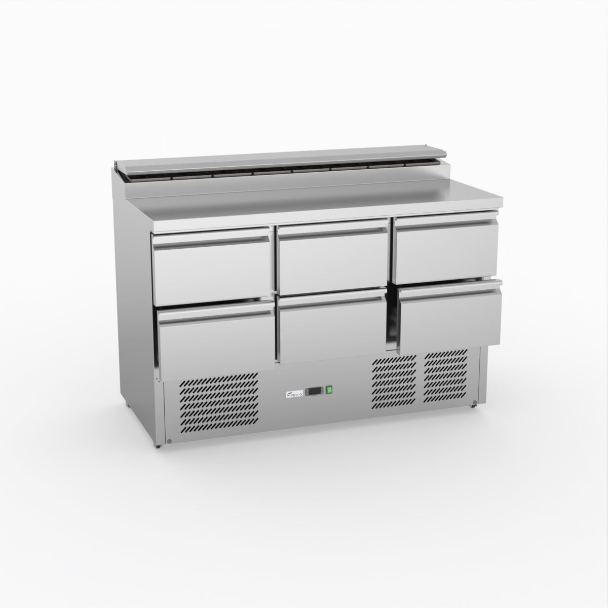 FED-X Six Drawer Salad Prep Fridge XGNS1300D-6D